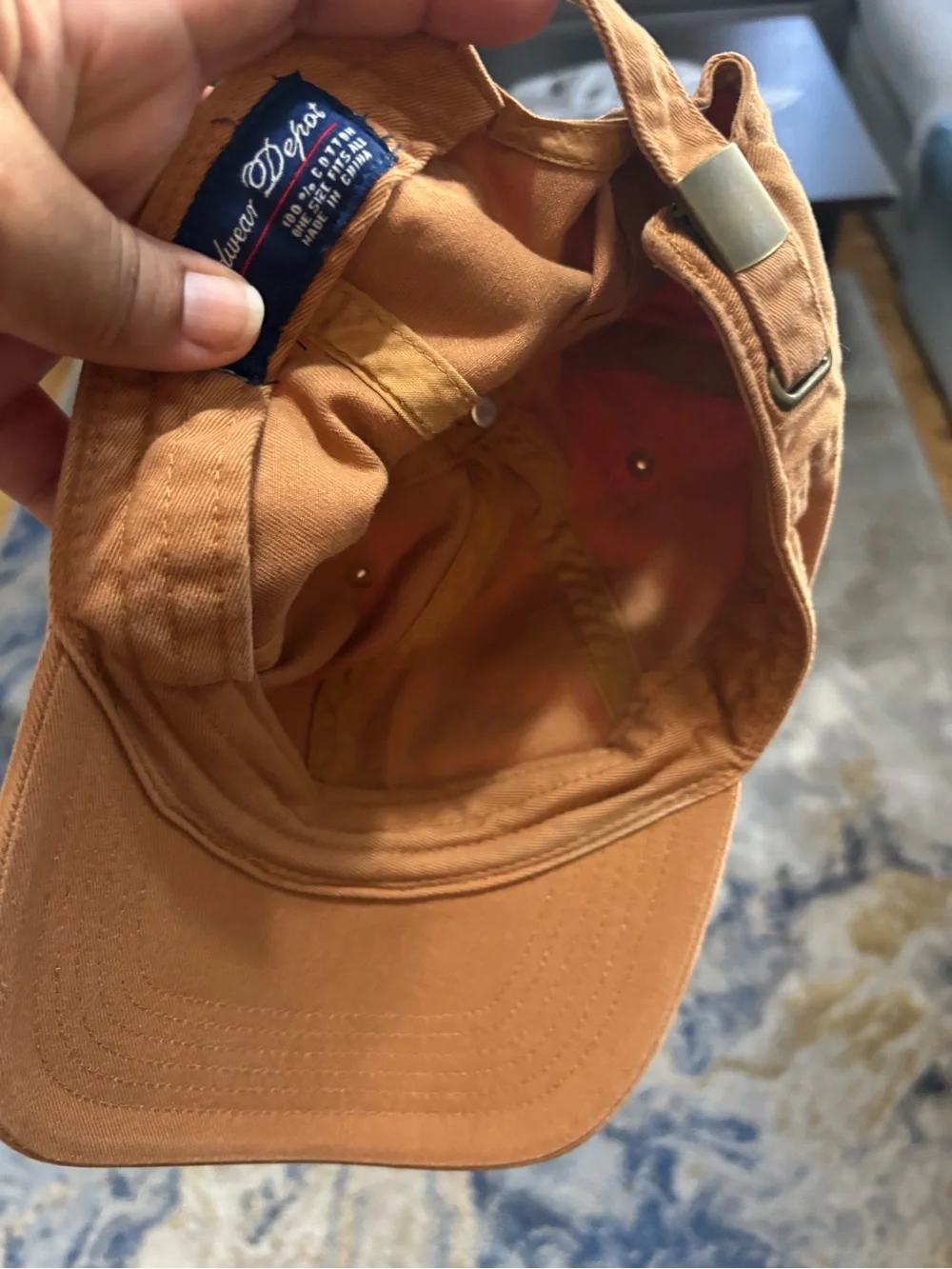 Classic Tan Cotton Baseball Cap